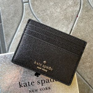 Kate Spade Shimmy Glitter Boxed Small Card Holder